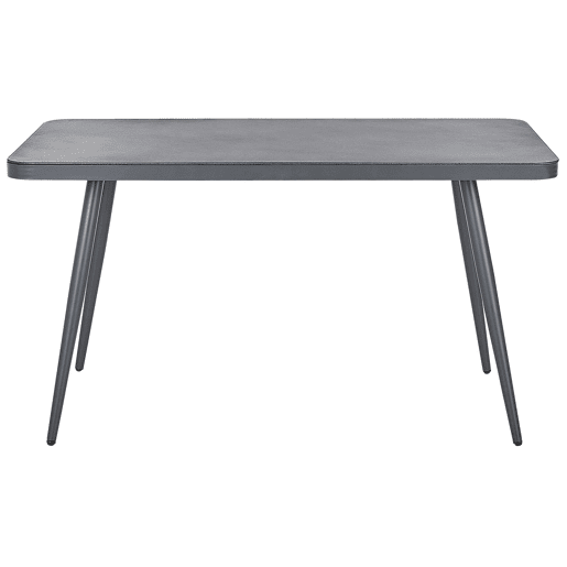 Mesa de refeição de jardim LIPARI 140 cm 80 cm Vidro Cinzento