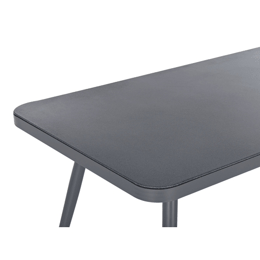 Mesa de refeição de jardim LIPARI 140 cm 80 cm Vidro Cinzento