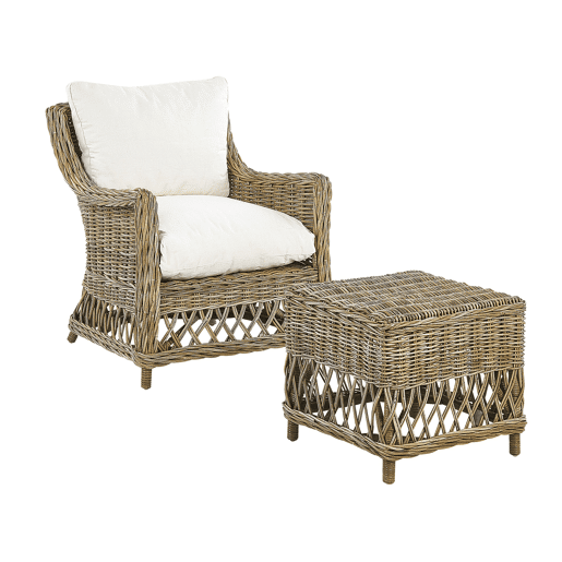 Poltrona de jardim RIBOLLA Rattan Natural Poltrona de jardim RIBOLLA Rattan Natural