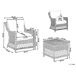 Beliani Sillón RIBOLLA Beliani Sillón RIBOLLA Blanco/ Beige