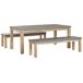 Beliani Conjunto de comedor OSTUNI Beliani Conjunto de comedor OSTUNI Gris