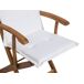 Beliani Silla de jardín MAUI Beliani Silla de jardín MAUI Blanco/ Beige