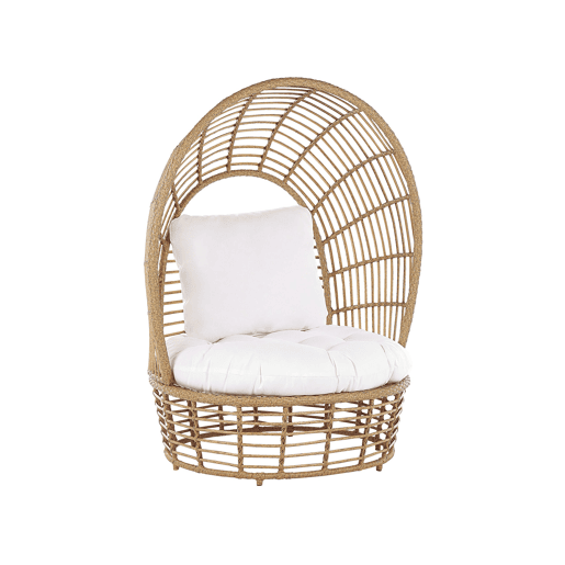 Poltrona de jardim LIDO Rattan Creme