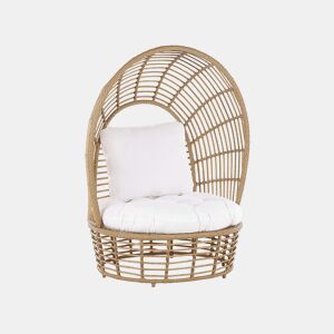 Poltrona de jardim LIDO Rattan Creme