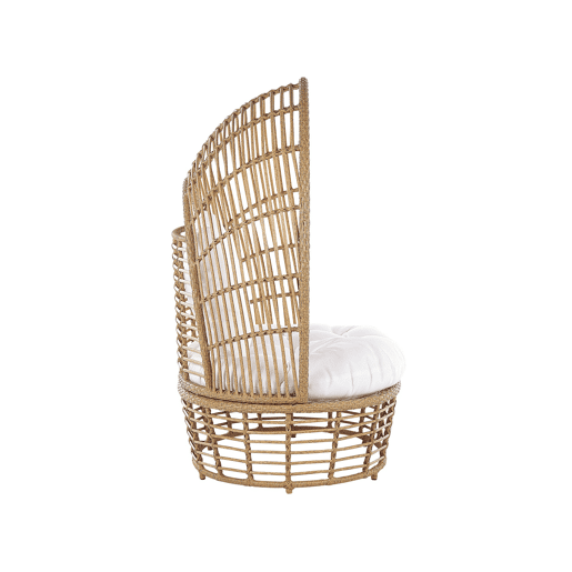 Poltrona de jardim LIDO Rattan Creme