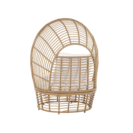Poltrona de jardim LIDO Rattan Creme