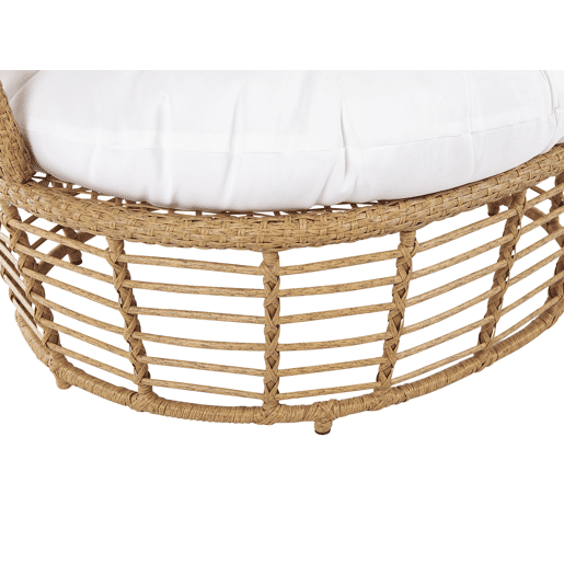 Poltrona de jardim LIDO Rattan Creme