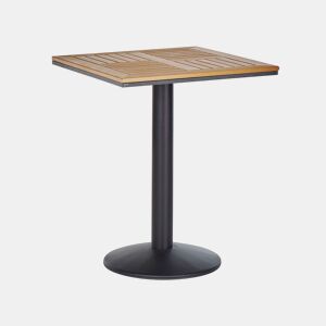 Mesa bistrô PALMI 60 cm 60 cm Efeito de madeira Castanho
