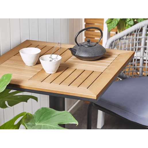 Mesa bistrô PALMI 60 cm 60 cm Efeito de madeira Castanho
