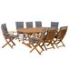Beliani Conjunto de comedor MAUI Beliani Conjunto de comedor MAUI Marrón