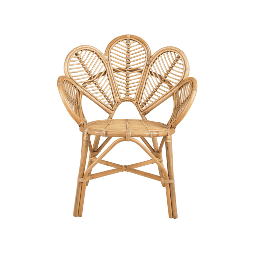 Conjunto de 2 cadeiras pavão FLORENTINE II Rattan Natural