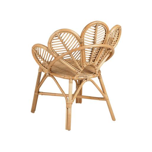 Conjunto de 2 cadeiras pavão FLORENTINE II Rattan Natural