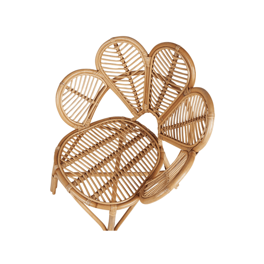 Conjunto de 2 cadeiras pavão FLORENTINE II Rattan Natural