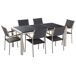 Beliani Conjunto de comedor GROSSETO Beliani Conjunto de comedor GROSSETO Grafito