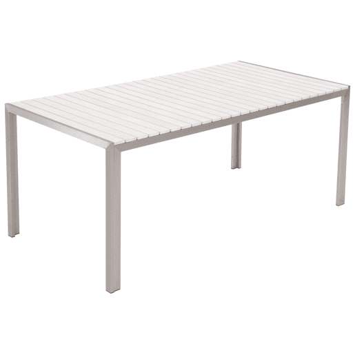 Conjunto de refeições de jardim 6 lugares NARDO Branco