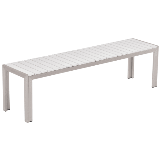 Conjunto de refeições de jardim 6 lugares NARDO Branco