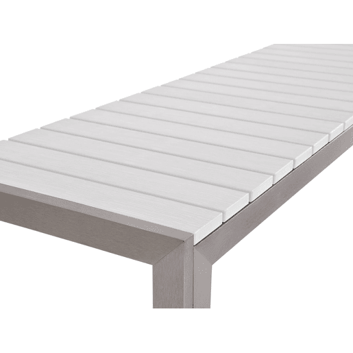 Conjunto de refeições de jardim 6 lugares NARDO Branco