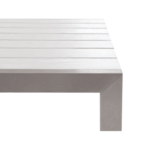 Conjunto de refeições de jardim 6 lugares NARDO Branco