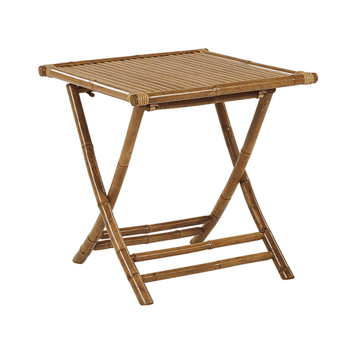 Mesa bistrô MOLISE Madeira de bambu Castanho Dobrável