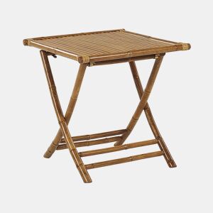 Mesa bistrô MOLISE Madeira de bambu Castanho Dobrável