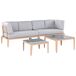 Beliani Conjunto de jardín RIMA III Beliani Conjunto de jardín RIMA III Gris