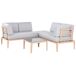 Beliani Conjunto de jardín RIMA III Beliani Conjunto de jardín RIMA III Gris
