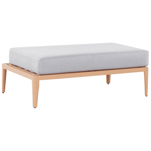 Conjunto de sofás de jardim de canto 6 lugares RIMA III à esquerda Metal Cinzento