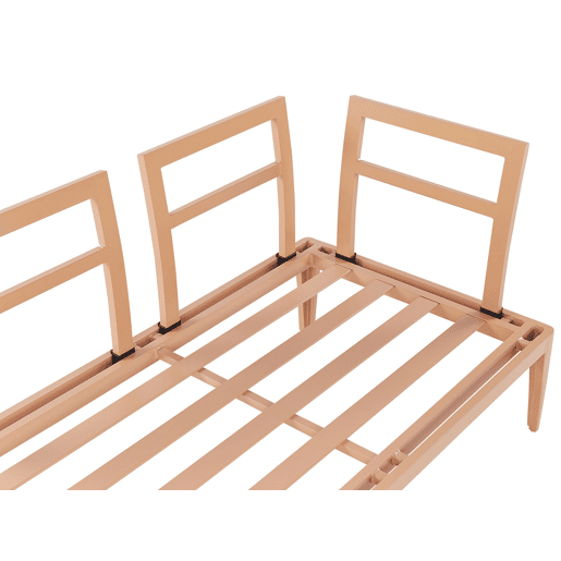 Conjunto de sofás de jardim de canto 6 lugares RIMA III à esquerda Metal Cinzento