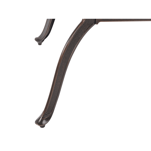 Conjunto de refeições de jardim 4 lugares SALENTO com almofadas Metal Castanho escuro Conjunto de refeições de jardim 4 lugares SALENTO com almofadas Metal Castanho escuro