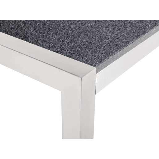 Mesa de refeição de jardim GROSSETO 220 cm 100 cm Polido Granito Cinzento