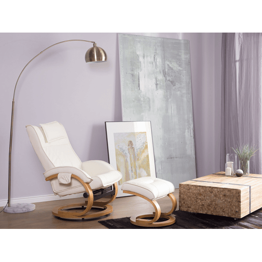 Cadeira de massagem MAJESTIC Pele sintética Branco