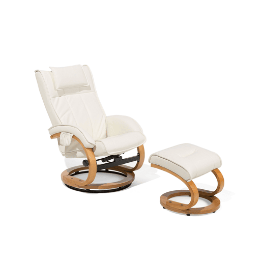 Cadeira de massagem MAJESTIC Pele sintética Branco