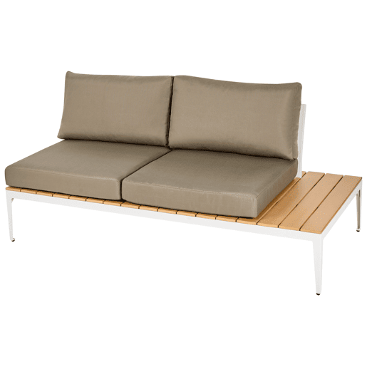 Conjunto de sofás de jardim de canto 5 lugares POSITANO Cinzento Conjunto de sofás de jardim de canto 5 lugares POSITANO Cinzento