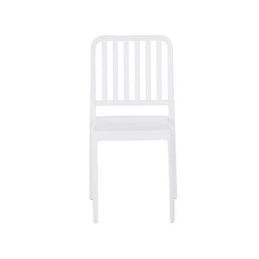 Conjunto de 4 cadeiras de jardim SERSALE Material sintético Branco
