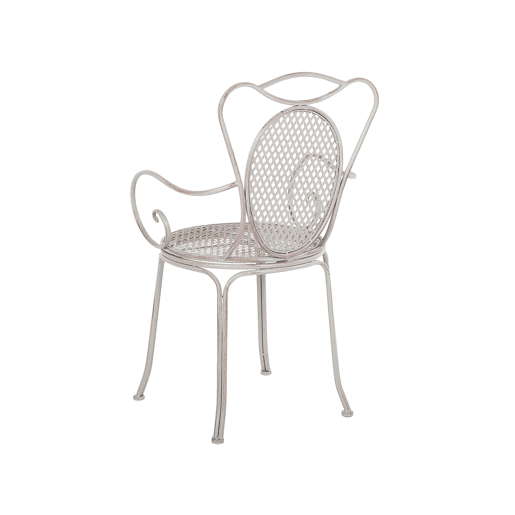 Conjunto de 2 cadeiras de jardim CILENTO Metal Cinzento