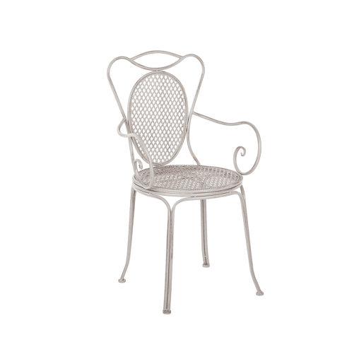 Conjunto de 2 cadeiras de jardim CILENTO Metal Cinzento