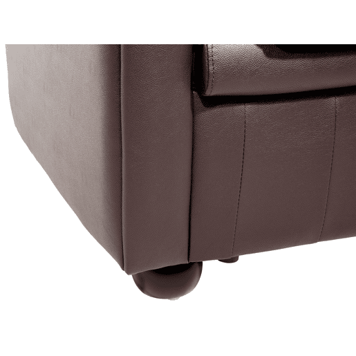 Poltrona CHESTERFIELD Pele Castanho