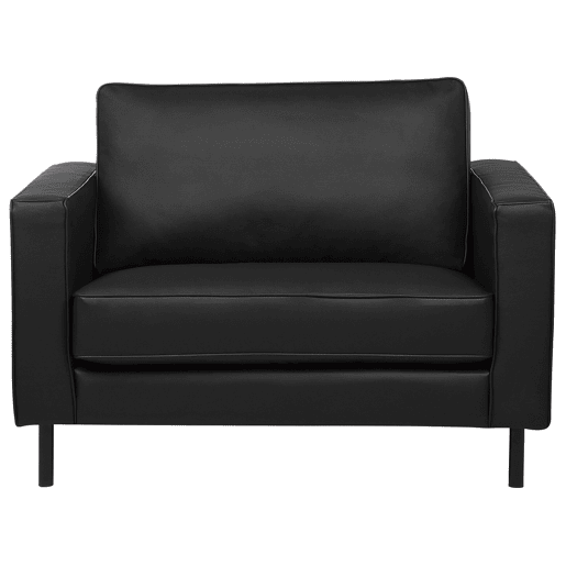 Poltrona SAVALEN Pele Preto Poltrona SAVALEN Pele Preto