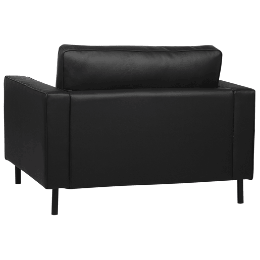 Poltrona SAVALEN Pele Preto Poltrona SAVALEN Pele Preto