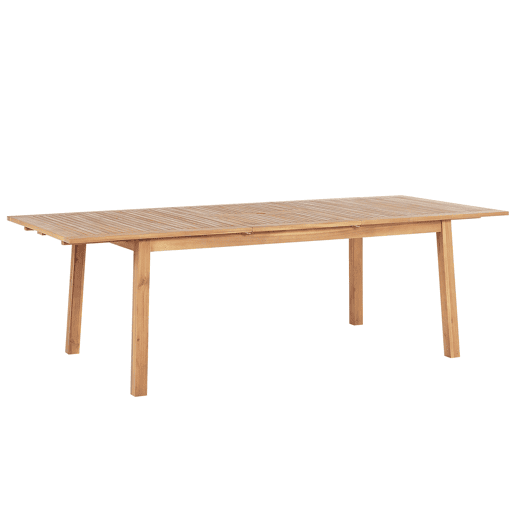 Mesa de refeição de jardim extensível CESANA 180240 cm 100 cm Madeira de acácia Castanho claro