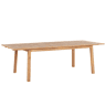 Mesa de refeição de jardim extensível CESANA 180240 cm 100 cm Madeira de acácia Castanho claro