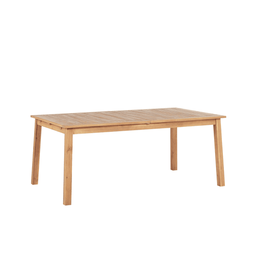 Mesa de refeição de jardim extensível CESANA 180240 cm 100 cm Madeira de acácia Castanho claro