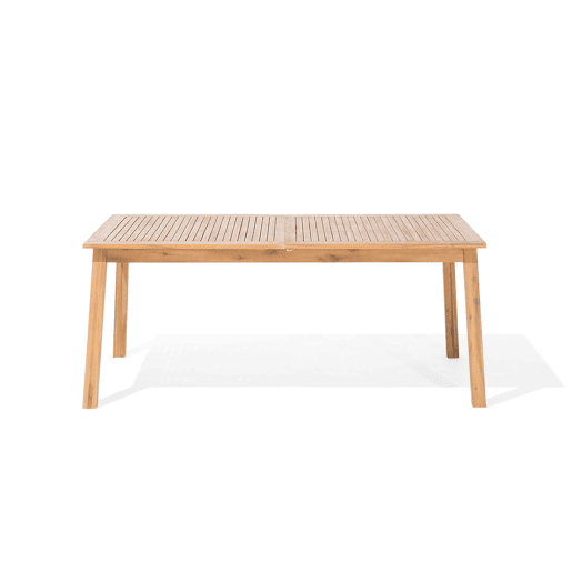 Mesa de refeição de jardim extensível CESANA 180240 cm 100 cm Madeira de acácia Castanho claro