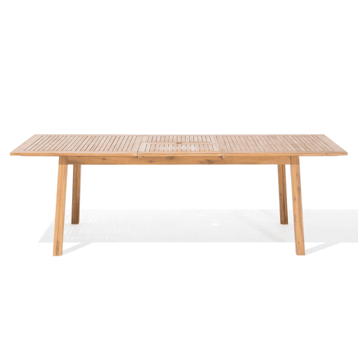 Mesa de refeição de jardim extensível CESANA 180240 cm 100 cm Madeira de acácia Castanho claro