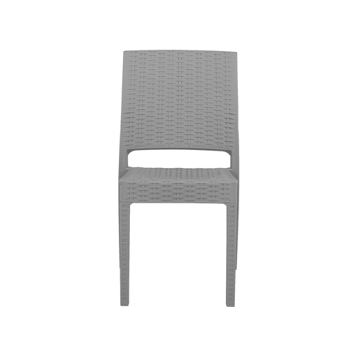 Conjunto de refeições de jardim 4 lugares FOSSANO Cinzento claro