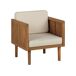 Beliani Silla de jardín BARATTI Beliani Silla de jardín BARATTI Beige