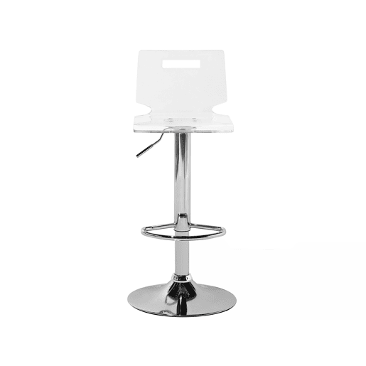Conjunto de 2 bancos de bar MALTA Transparente
