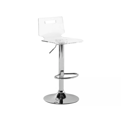 Conjunto de 2 bancos de bar MALTA Transparente