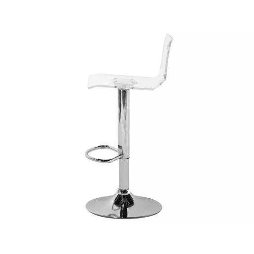 Conjunto de 2 bancos de bar MALTA Transparente