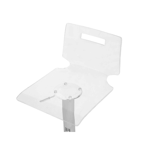 Conjunto de 2 bancos de bar MALTA Transparente